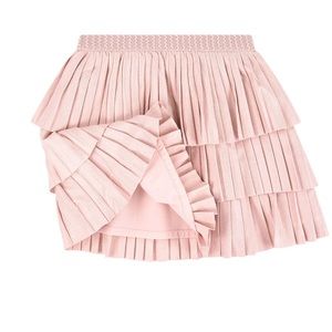 Girls pink Suede skirt